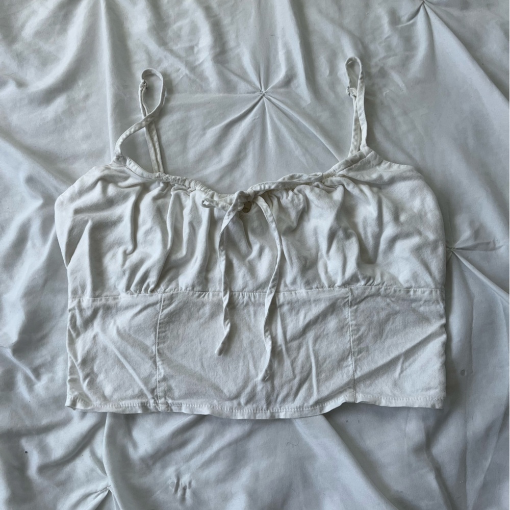 White Sleeveless Top